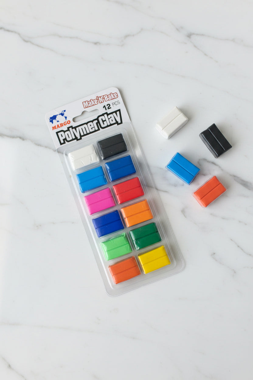 Artisan Polymer Clay Set – 12 Vibrant Colors | Margo Make & Bake